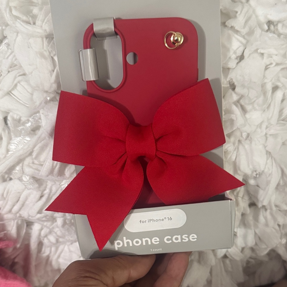 Target Red Bow Phone Case for iPhone 16